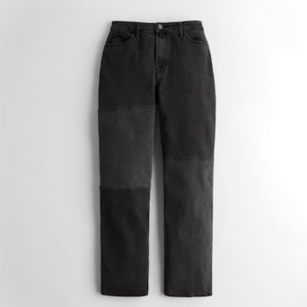 Hollister black straight leg jeans